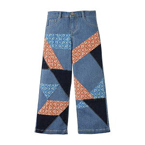 Брюки джинсовые Gingersnaps "Harley Patchwork", синие